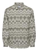 Only & Sons onsmilo jaquard overshirt 22030744 silver lining