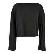 Urban Classics Dames modal boothals t-shirt met lange mouwen