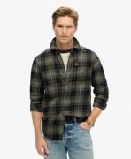 Superdry M4010727a lumberjack check shirt 9yl black   - super