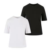 Urban Classics Dames klassiek t-shirt (set van 2)