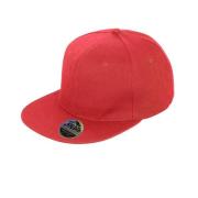 Result Unisex core bronx original flat peak snapback solid colour cap