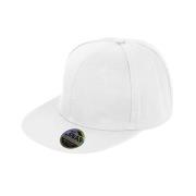 Result Unisex core bronx original flat peak snapback solid colour cap