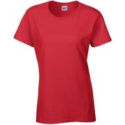 Gildan Dames zware katoenen missy fit korte mouwen t-shirt