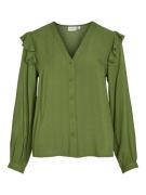 Vila Videstina v-neck ls top -