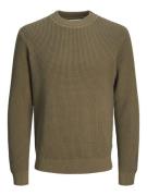 Jack & Jones jprccviggo waffle knit crew neck 12259671 sea turtle