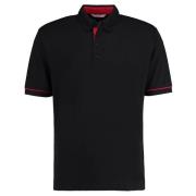 Kustom Kit Herenknopje omlaag contrasterende korte mouw poloshirt