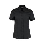 Kustom Kit Dames corporate oxford korte mouwen shirt