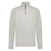 Marco Manzini 24305ne44 nels wool mix half zip pullover