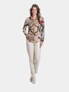 Mucho Gusto Blouse francis bay met beige slangenprint en kunstzinnige ...