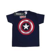 Marvel Avengers Heren captain america distressed shield t-shirt