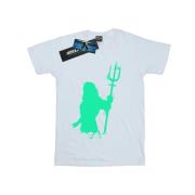 DC Comics Heren aquaman aqua silhouette t-shirt