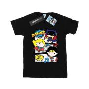 DC Comics Dames chibi super friends dance katoenen vriendje t-shirt