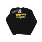 DC Comics Heren wonder woman tekst logo sweatshirt