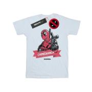 Marvel Avengers Heren deadpool chimichanga vinger t-shirt