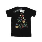 Friends Dames kerstboom katoenen vriend t-shirt