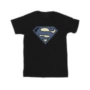 DC Comics Heren superman indigo blauw logo t-shirt