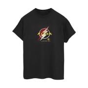 DC Comics Dames the flash lightning logo cotton boyfriend t-shirt