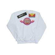 DC Comics Dames wonder woman regenboog logo sweatshirt