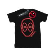 Marvel Avengers Heren deadpool neon hoofd t-shirt