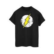 DC Comics Dames the flash distressed logo boyfriend fit katoenen t-shi...