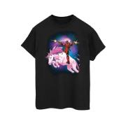 Marvel Avengers Dames deadpool space unicorn boyfriend fit katoenen t-...