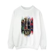 DC Comics Dames zwart adam jsa goud badge sweatshirt