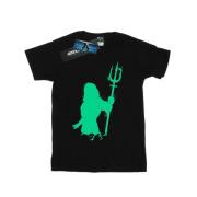 DC Comics Dames aquaman aqua silhouet katoenen vriendje t-shirt