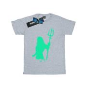 DC Comics Heren aquaman aqua silhouette t-shirt