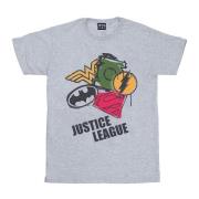 DC Comics Heren justice league spray logo's t-shirt