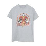 DC Comics Dames shazam retro cirkel distressed katoenen vriendje t-shi...