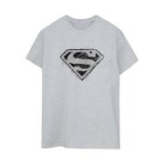 DC Comics Dames superman logo schets katoenen vriendje t-shirt