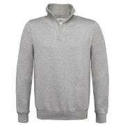 B and C Heren id.004 katoenen sweatshirt met kwart ritssluiting