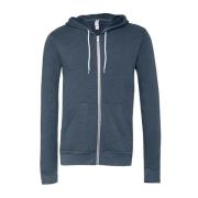 Bella + Canvas Unisex volwassen polycotton full zip hoodie