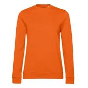 B and C Dames frans terry sweatshirt met inzetstuk