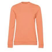 B and C Dames frans terry sweatshirt met inzetstuk