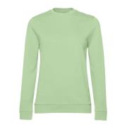 B and C Dames frans terry sweatshirt met inzetstuk