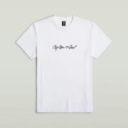 G-Star g-script t-shirt d25150-c812 110 white