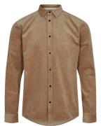 Anerkjendt Akleif corduroy shirt incense 900870