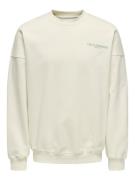 Only & Sons onsles classiques rlx crewneck 22033052 egret