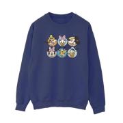 Disney Dames mickey mouse and friends gezichten sweatshirt