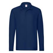 Fruit of the Loom Heren premium poloshirt met lange mouwen