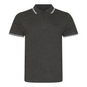 Awdis Heren gestipt stretch poloshirt