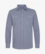 Profuomo Ppwf10005d m  blue heren western shirt profu