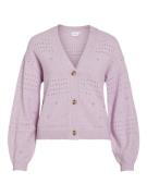 Vila viril v-neck l/s knit cardigan no 14102703 winsome orchid