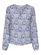 Jacqueline de Yong may life l/s top wvn 15345625 blue ikat