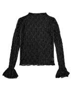 Turquoise Top lange mouw 24219 top kant