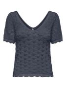 Only Onlbecca life ss v-neck top knt