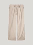 Summum trousers linen blend twill 4s2781-12157 702 pebble beige