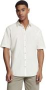 No Excess Shirt short sleeve solid h linen white