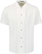 No Excess Shirt short sleeve dobby vertical s white